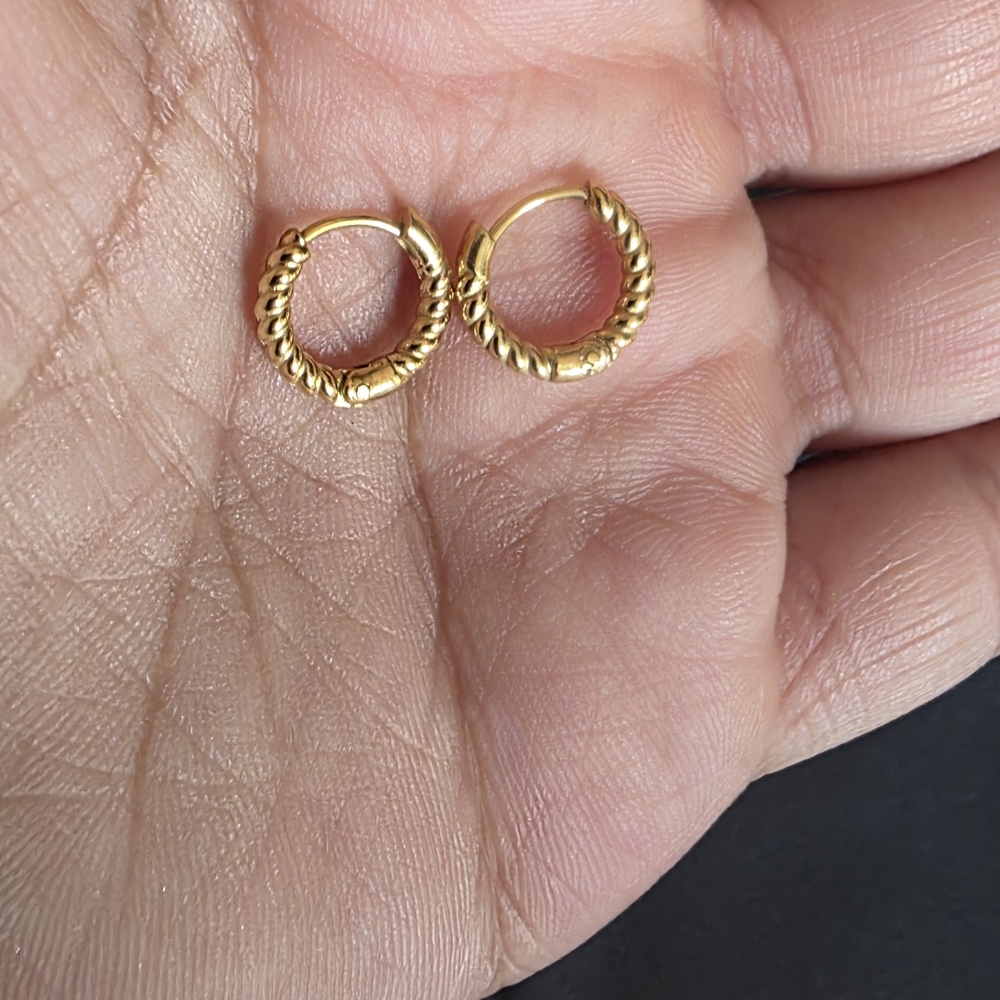 Elegant Gold Hoop Earrings